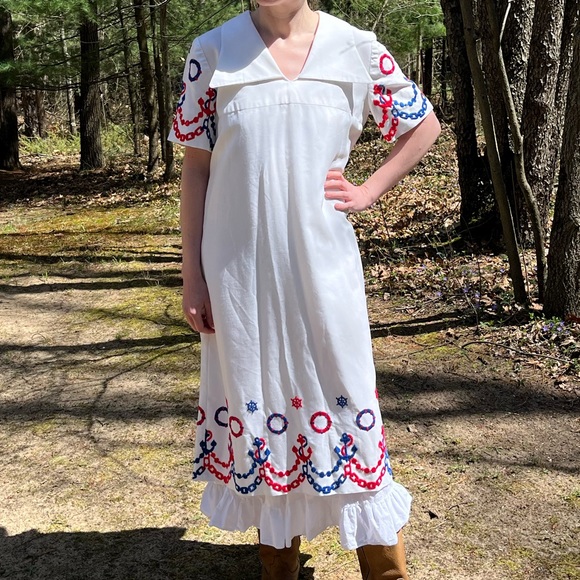 60s Sailor Maxi Dress - Picture 2 of 16